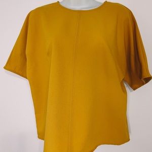 Who What Wear Mustard Blouse